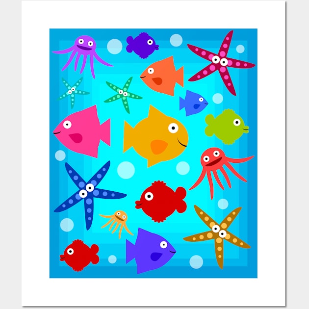 Colorful fish Wall Art by Lauromir